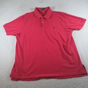 Vintage Polo Ralph Lauren Shirt Mens Red Size 3XB Big And Tall